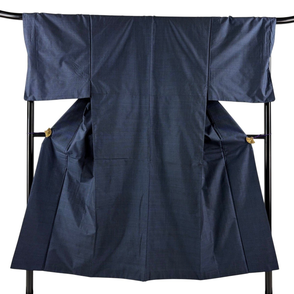 美品】 男着物 身丈148cm 裄丈70.5cm L 袷 大島紬 アンサンブル 証紙