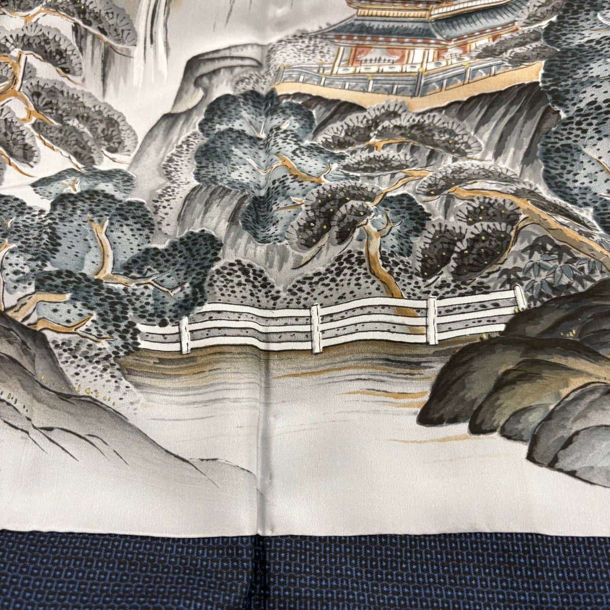 美品】 男着物 身丈148cm 裄丈70.5cm L 袷 大島紬 アンサンブル 証紙