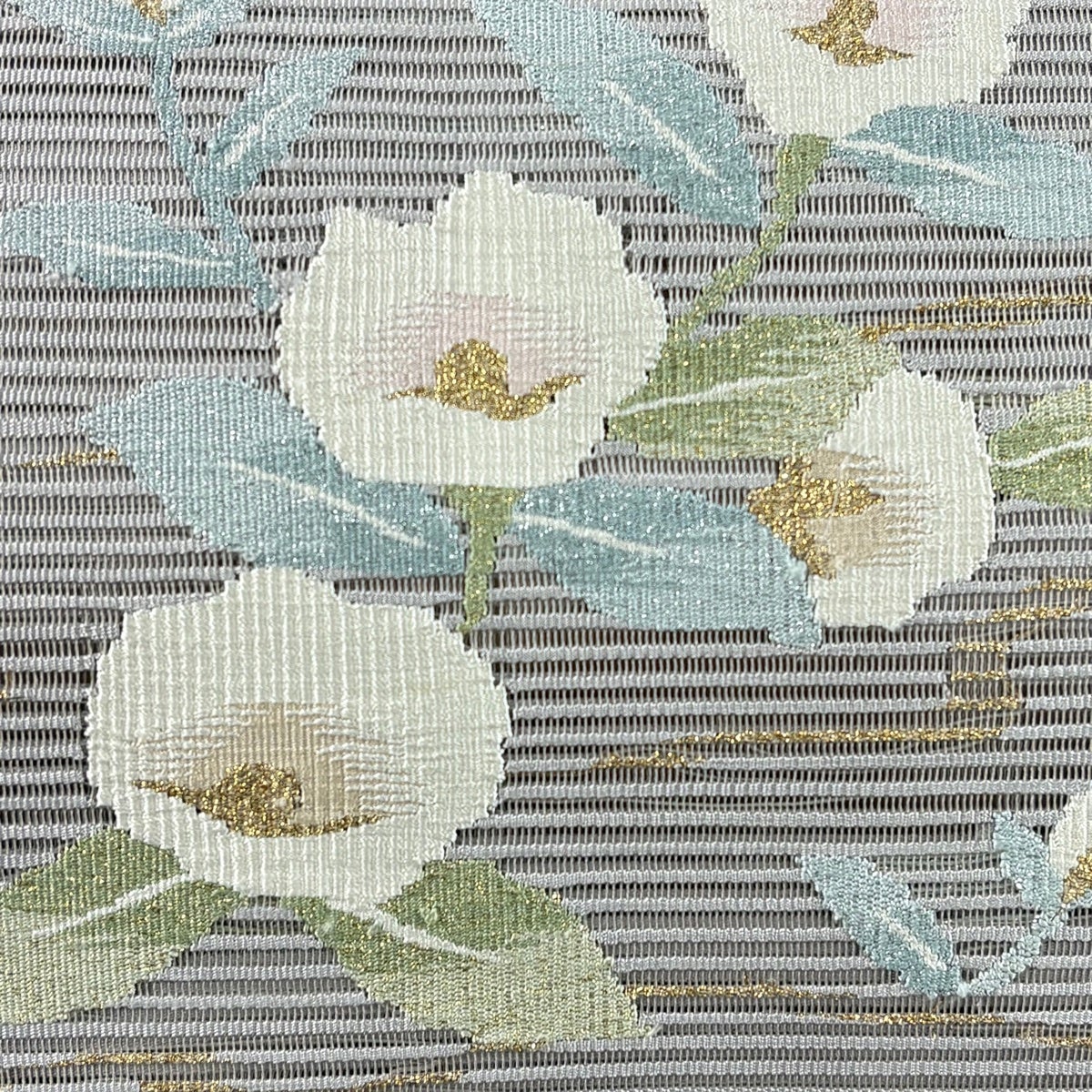 30%OFF 名古屋帯 名品 夏帯 絽 松葉仕立て 八寸名古屋帯 トンネル