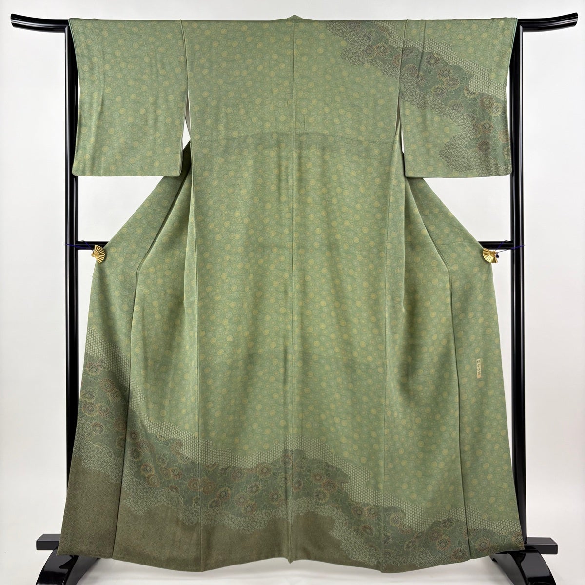 美品】 袋帯 秀品 華文 菊唐草 金糸 箔 金色 六通 正絹｜中古・古着