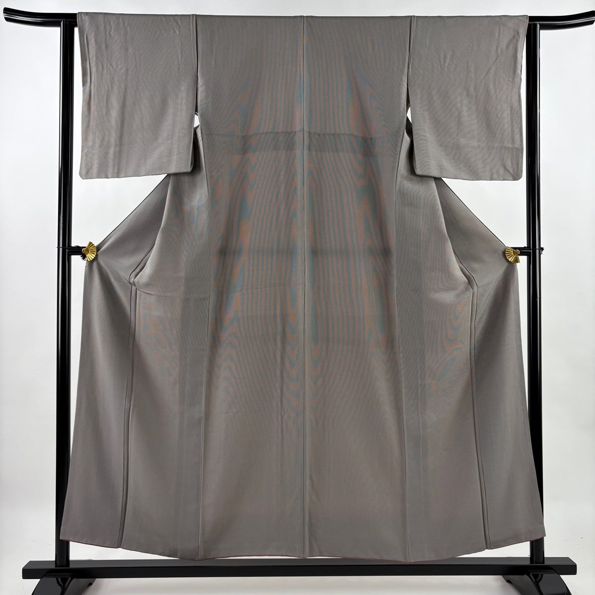 江戸小紋 身丈157.5cm 裄丈63.5cm S 袷 万筋 小豆色 正絹 秀品｜中古