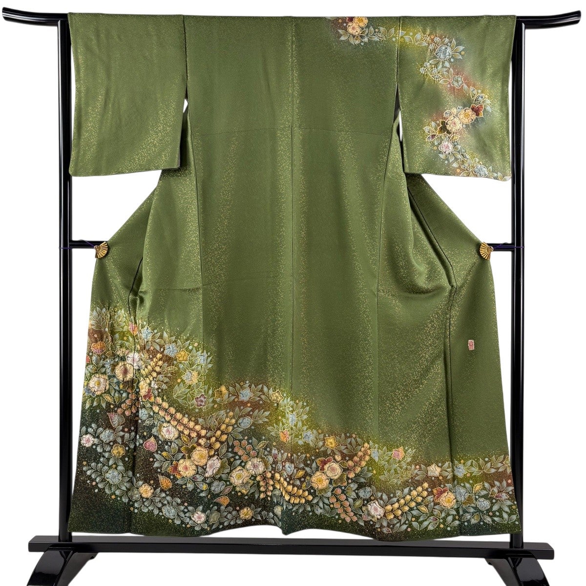 美品】 訪問着 身丈154cm 裄丈64cm M 袷 翠山工房 やまと 落款あり