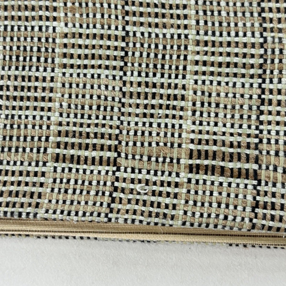 最終価格】 70%OFF 【美品】 袋帯 逸品 幾何学模様 灰緑 全通 正絹 K70