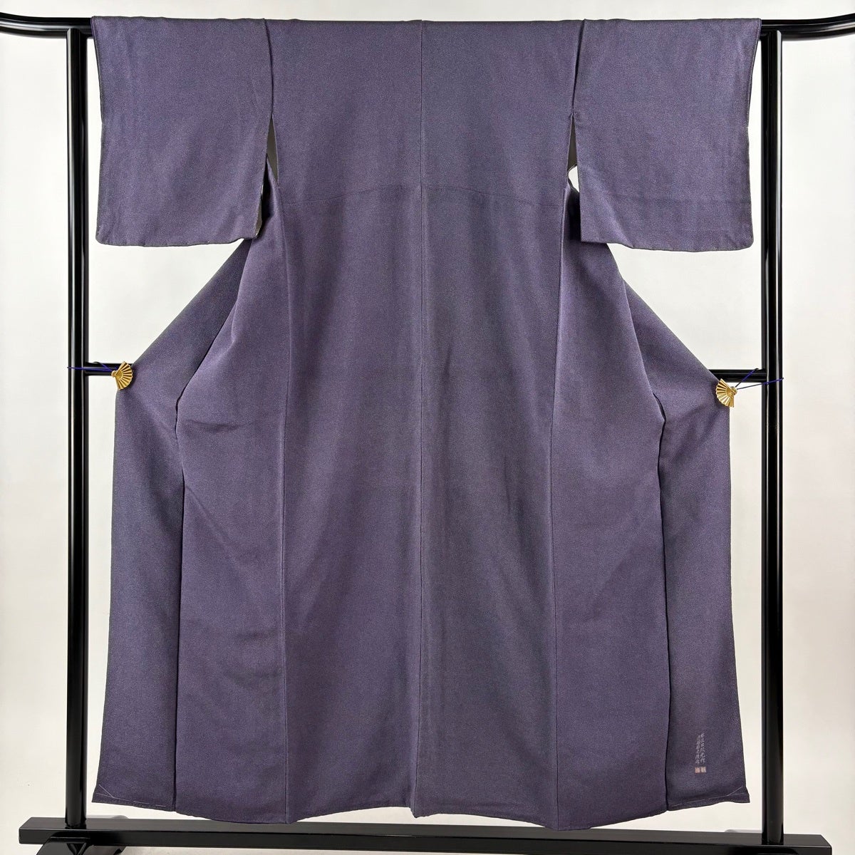 江戸小紋 身丈156cm 裄丈64cm M 袷 鮫 紺色 正絹 秀品｜中古・古着