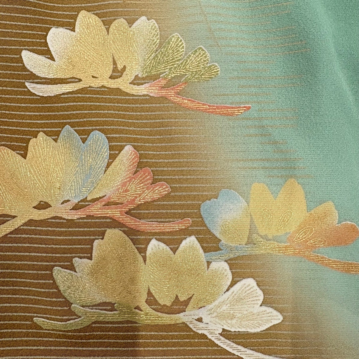 30%OFF 訪問着 身丈166cm 裄丈66cm M 袷 逆さ雲取り 笠松 金彩