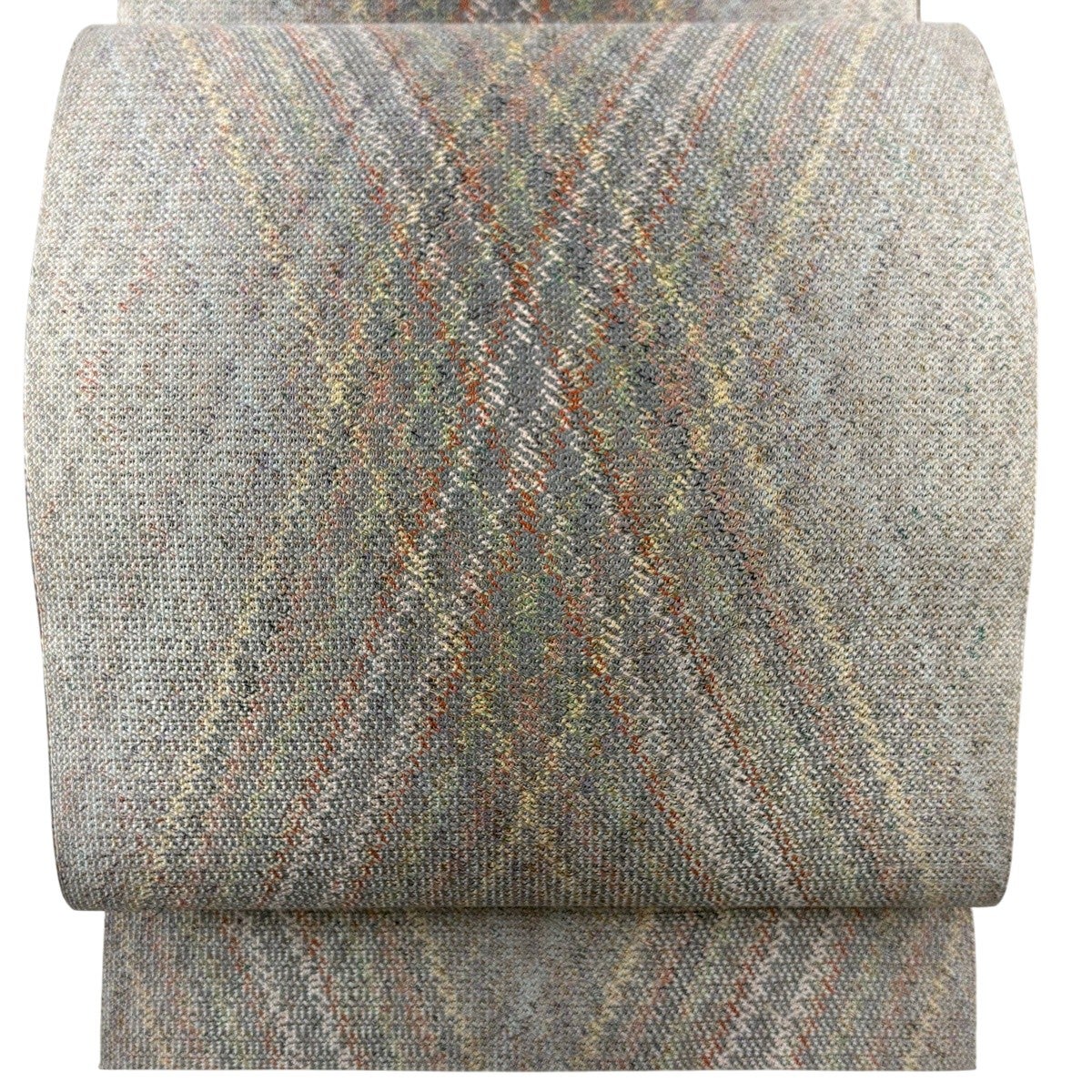 美品】 名古屋帯 名品 松葉仕立て 八寸名古屋帯 トンネル仕立て 幾何学