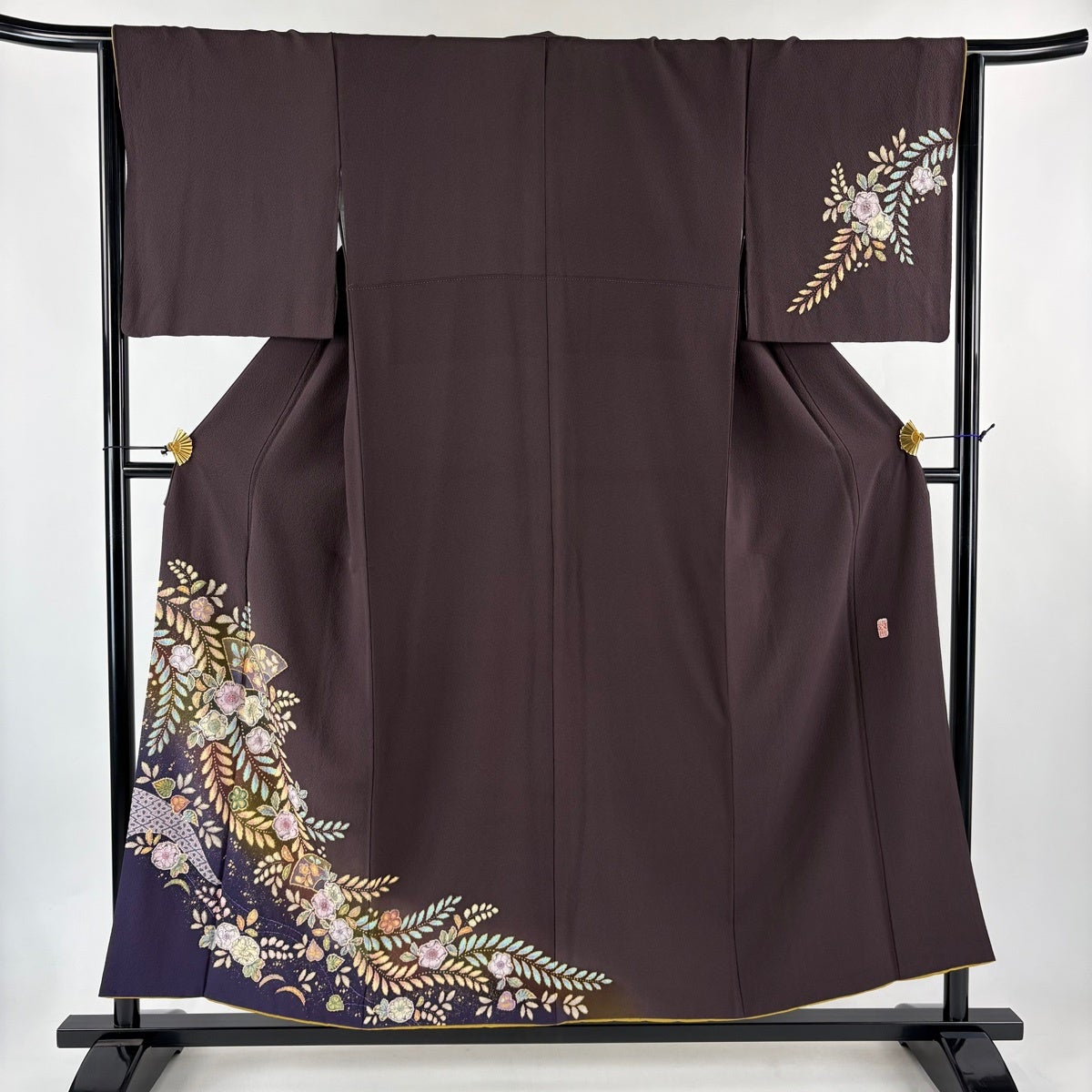 付下げ 身丈157.5cm 裄丈64.5cm M 袷 翠山工房 やまと 落款あり 辻ヶ花