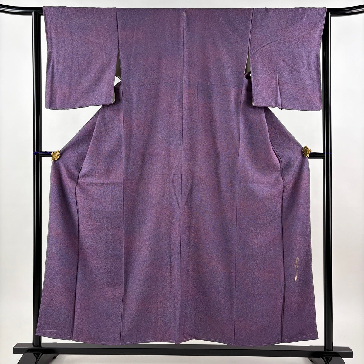美品】 小紋 身丈153cm 裄丈64.5cm M 袷 松井青々 落款あり 幾何学