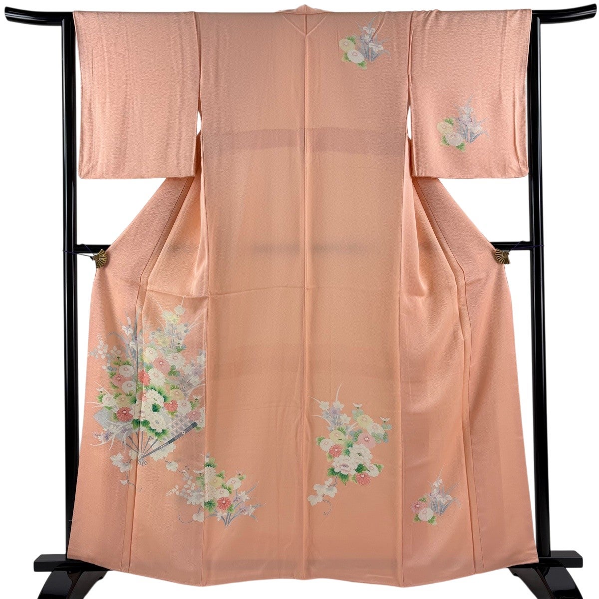 訪問着 身丈163cm 裄丈63.5cm S 袷 紫陽花 シルエット ぼかし 薄