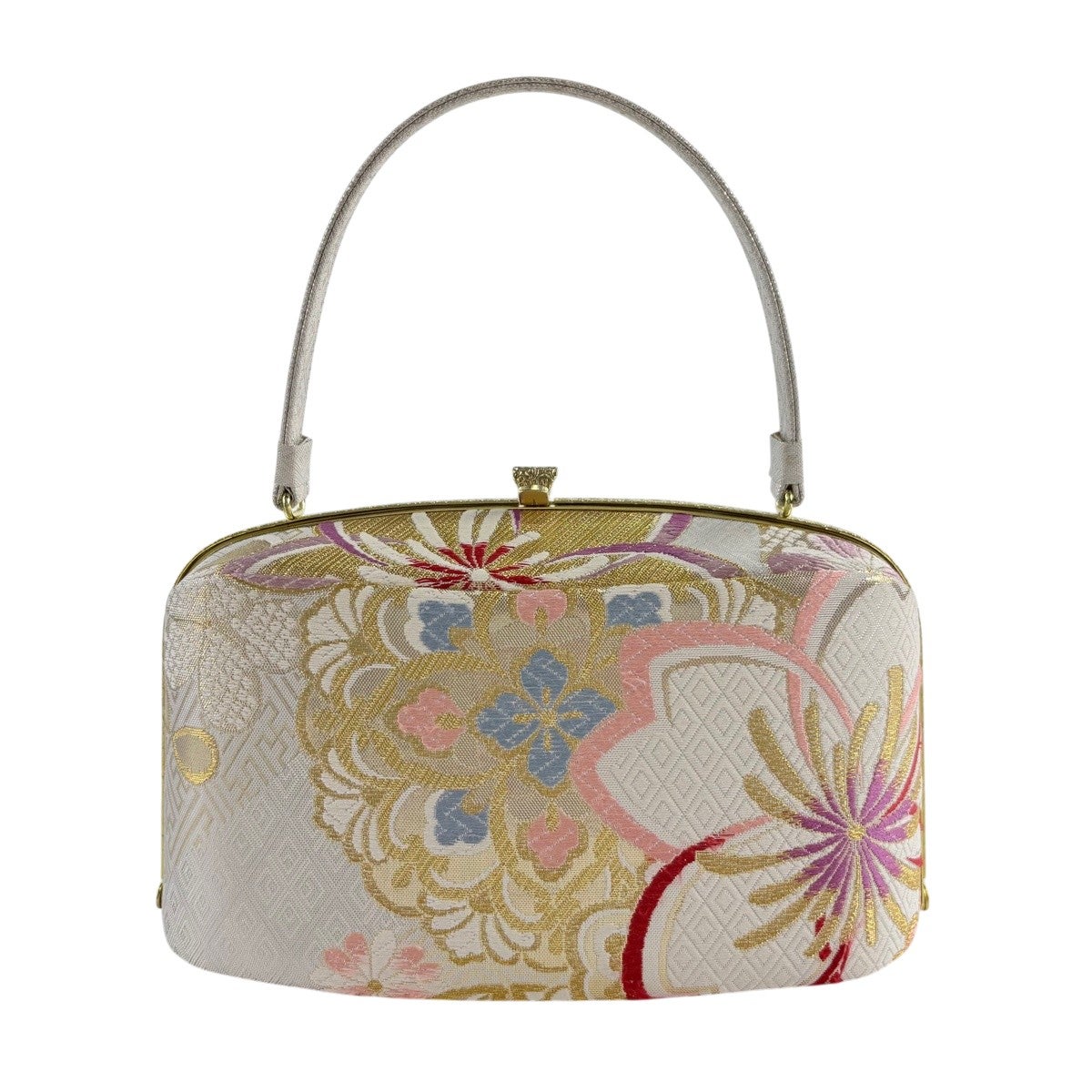 30%OFF 和装バッグ 優品 フォーマル 牡丹 桜 金彩 ラメ 黒 エナメル