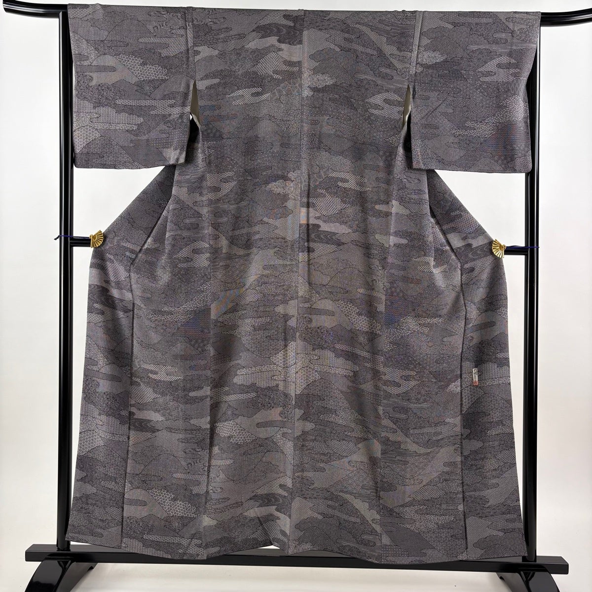 美品】 江戸小紋 身丈157cm 裄丈64cm M 袷 人間国宝 中村勇二郎 落款