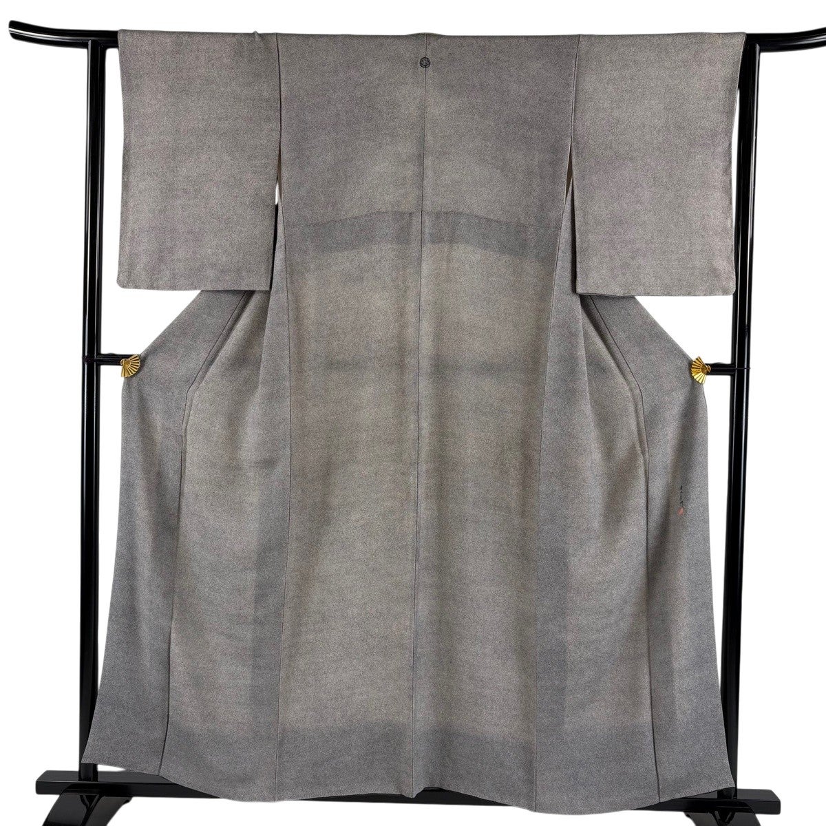 江戸小紋 身丈156cm 裄丈64cm M 袷 鮫 黒灰 正絹 秀品｜中古・古着