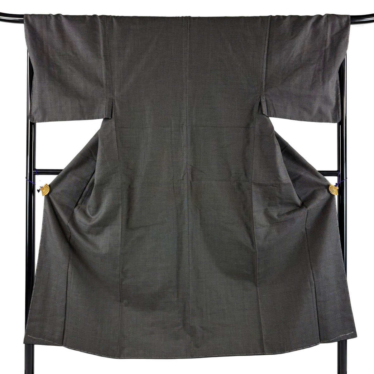 美品】 男着物 身丈145cm 裄丈70.5cm M 袷 大島紬 アンサンブル 証紙
