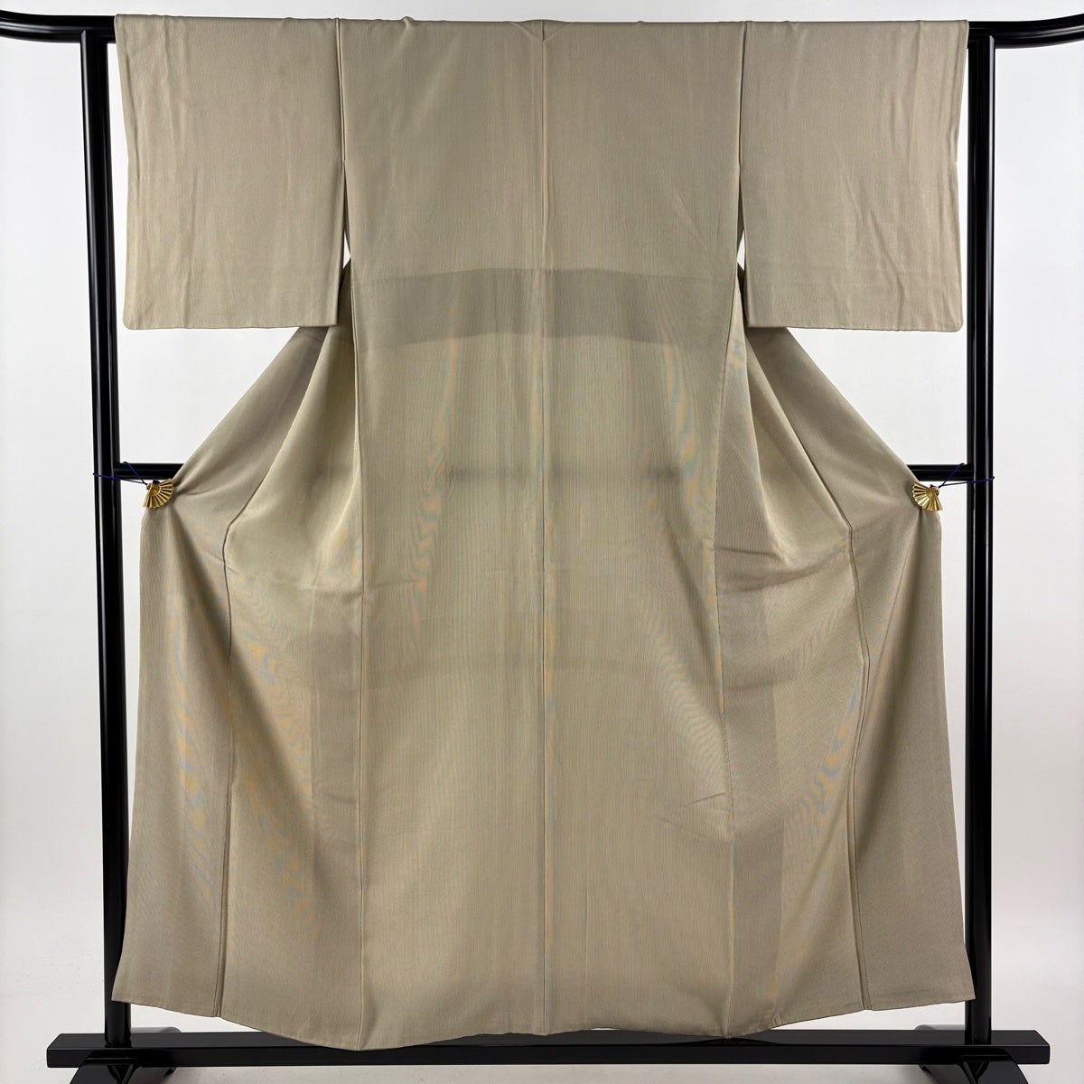 江戸小紋 身丈167.5cm 裄丈69cm L 袷 万筋 紺色 正絹 名品 ｜中古