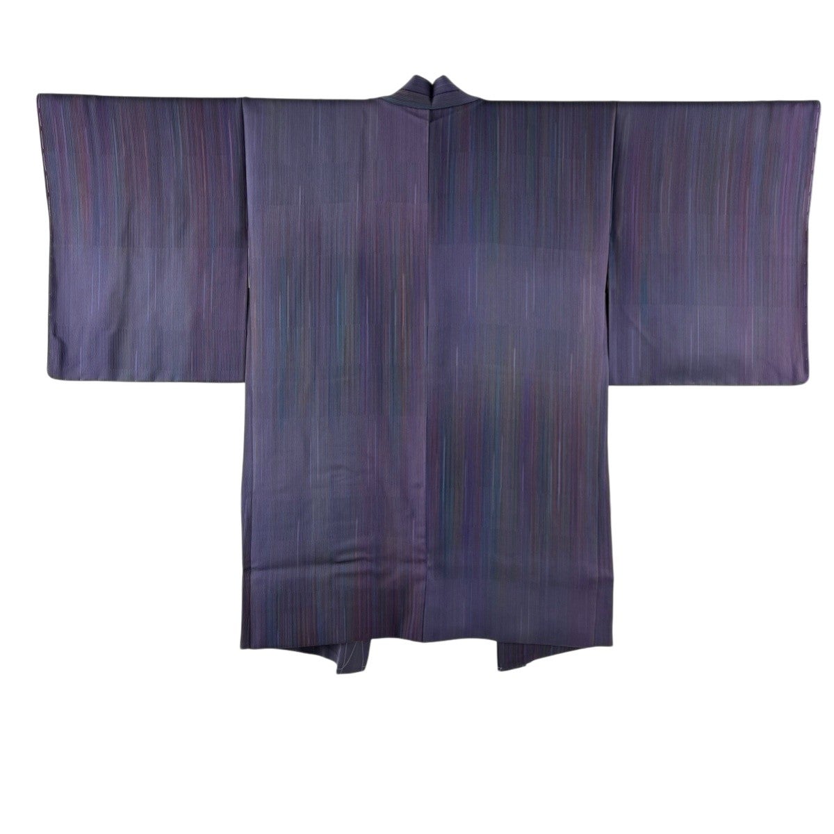 羽織 美品 逸品 身丈100.5cm 裄丈70cm 正絹 【中古】 美品】 羽織 身丈105cm 裄丈66cm M 梅 縦縞 ぼかし 茶紫 正絹 逸品