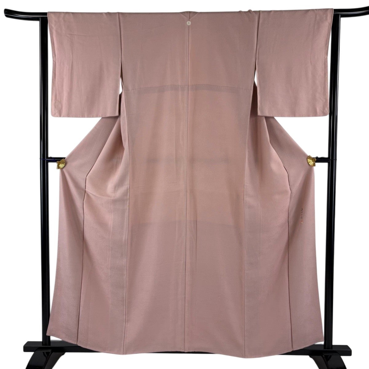 【美品】 道行 身丈100cm 裄丈63.5cm 正絹 秀品 【中古】 美品 道中着 身丈101cm 裄丈63cm S 和装コート 着物衿 縞 網目文 茶紫