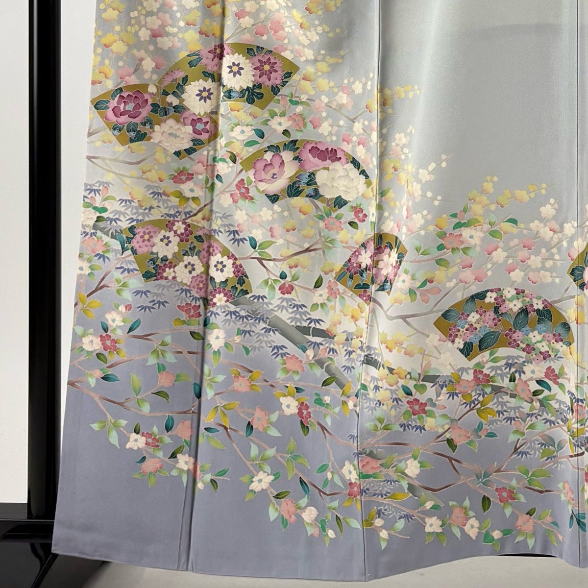 色留袖 身丈161.5cm 裄丈67.5cm 正絹 秀品 【中古】 リサイクル着物】色留袖 身丈160～164cm 裄丈65cm 袷 しつけ糸付き 未