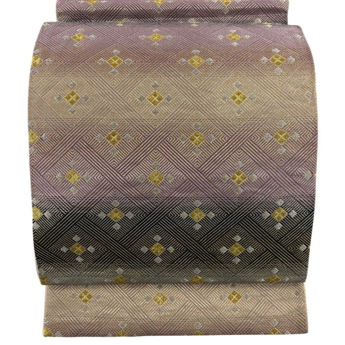 美品】 袋帯 秀品 川島織物 落款あり 華文 金銀糸 箔 金色 六通 美品】 袋帯 秀品 川島織物 落款あり 華文 金銀糸 箔 金色 六通
