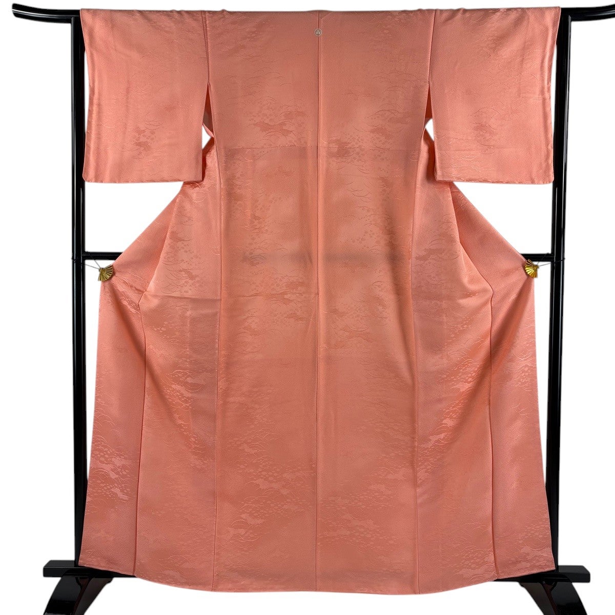 未使用品 色無地 クリームベージュ 身丈162.5cm 裄丈67.0cm 袷正絹 在庫一掃】 色無地 身丈161cm 裄丈65.5cm M 袷 由水十久監修 落款あり