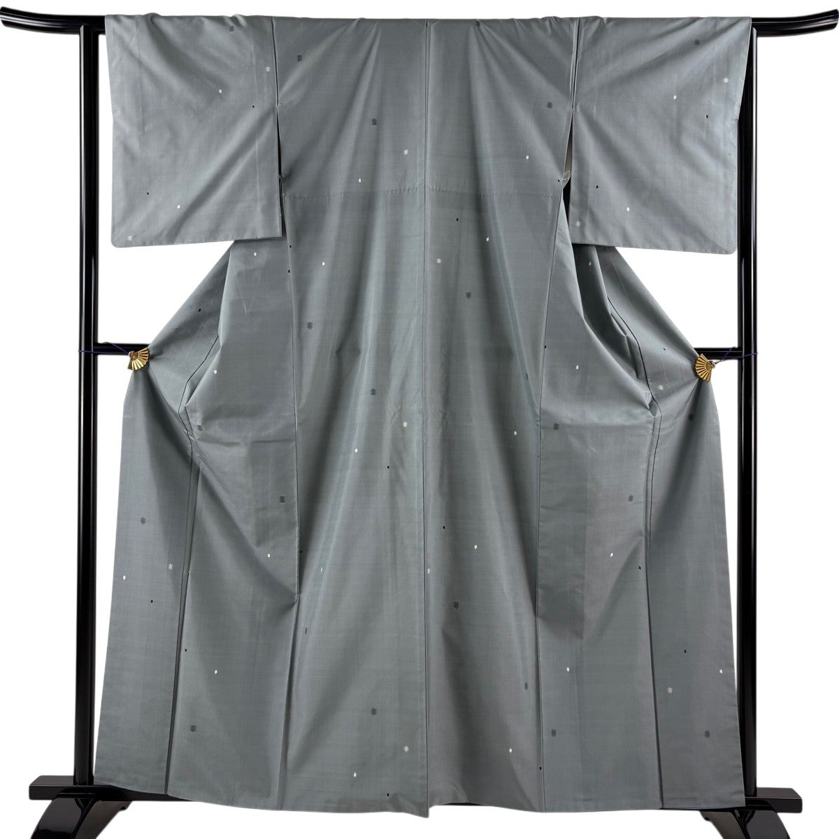 50%OFF 【美品】 紬 身丈160cm 裄丈62.5cm S 袷 白鷹山ぜんまい糸 縞