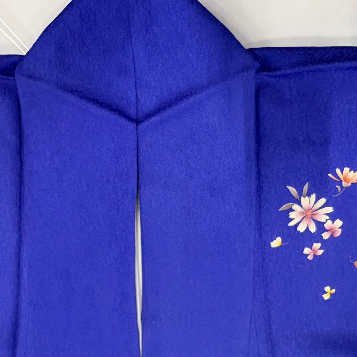 振袖 身丈170cm 裄丈71cm L 袷 草花 金彩 ぼかし 紫 正絹 秀品｜中古