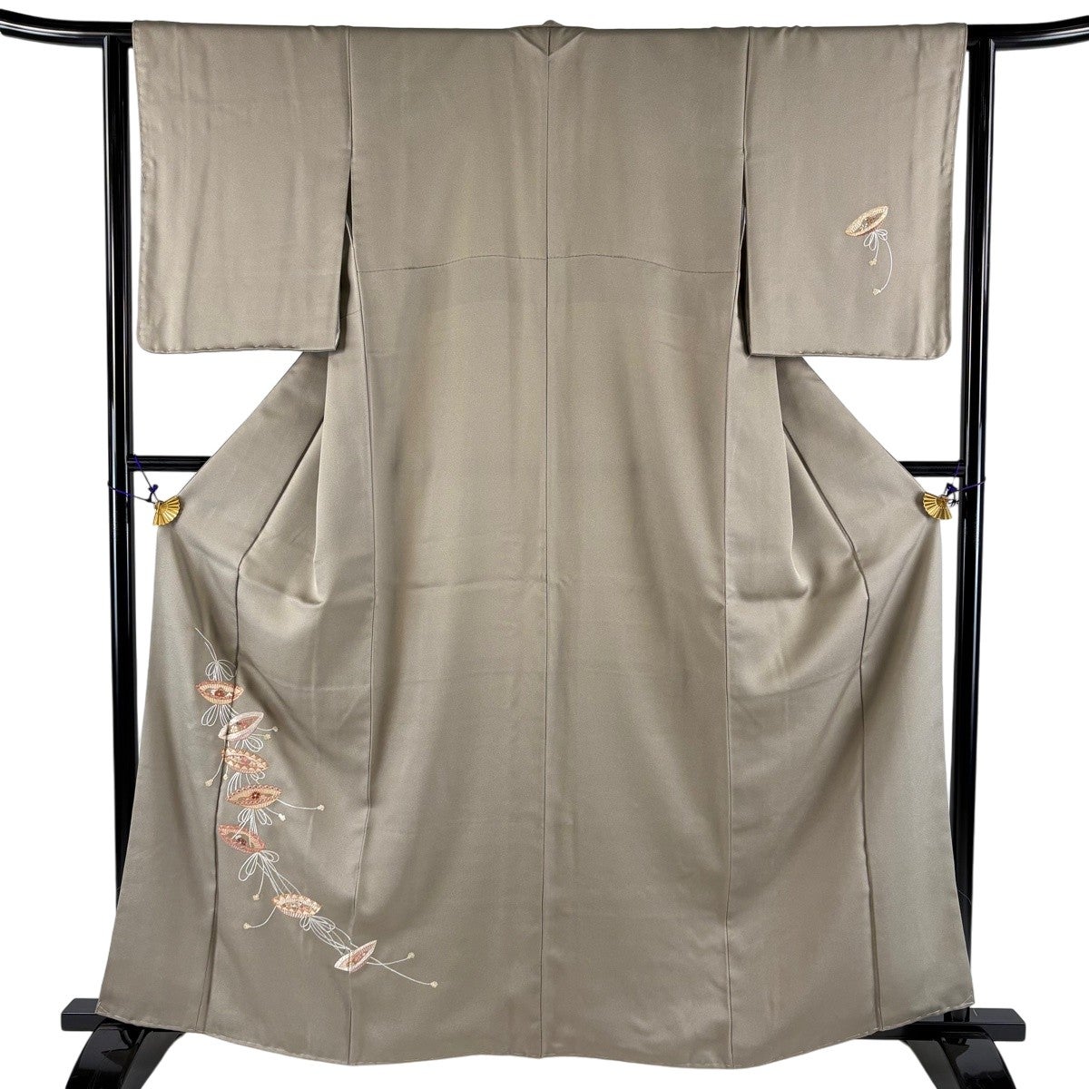 最終価格】 70%OFF 【美品】 色無地 身丈162.5cm 裄丈62cm S 袷 地紋