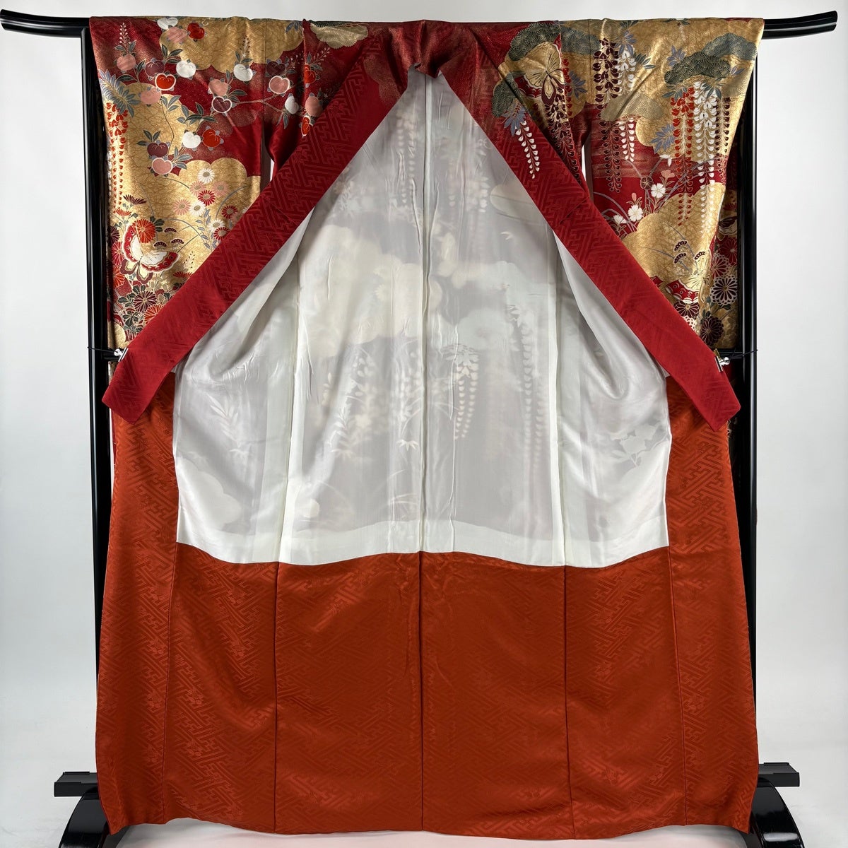 美品】 振袖 身丈168cm 裄丈67cm M 袷 谷崎潤一郎の世界 落款あり 蝶