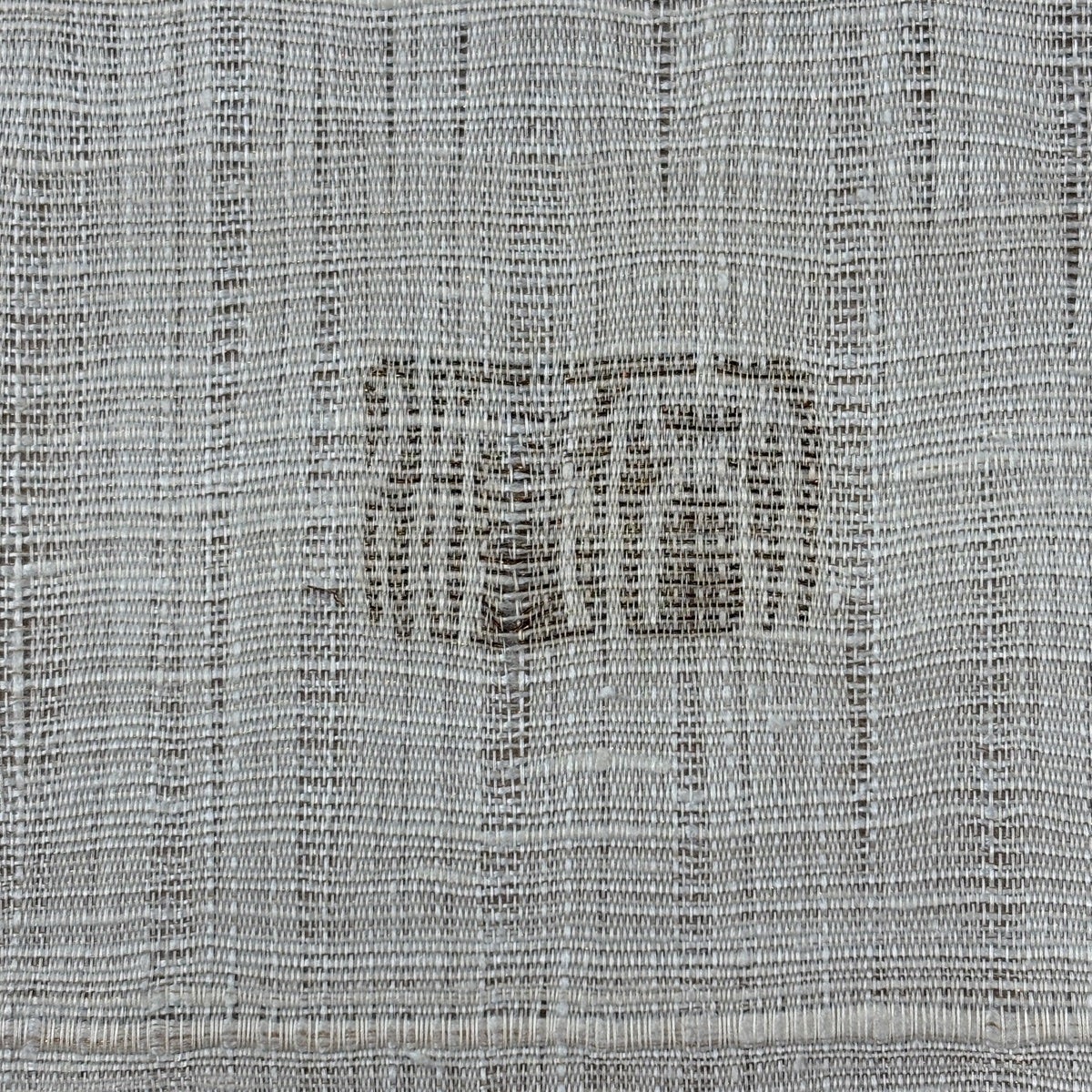 袋帯 逸品 渡文 落款あり 縞 金糸 赤茶 お太鼓柄 正絹｜中古・古着