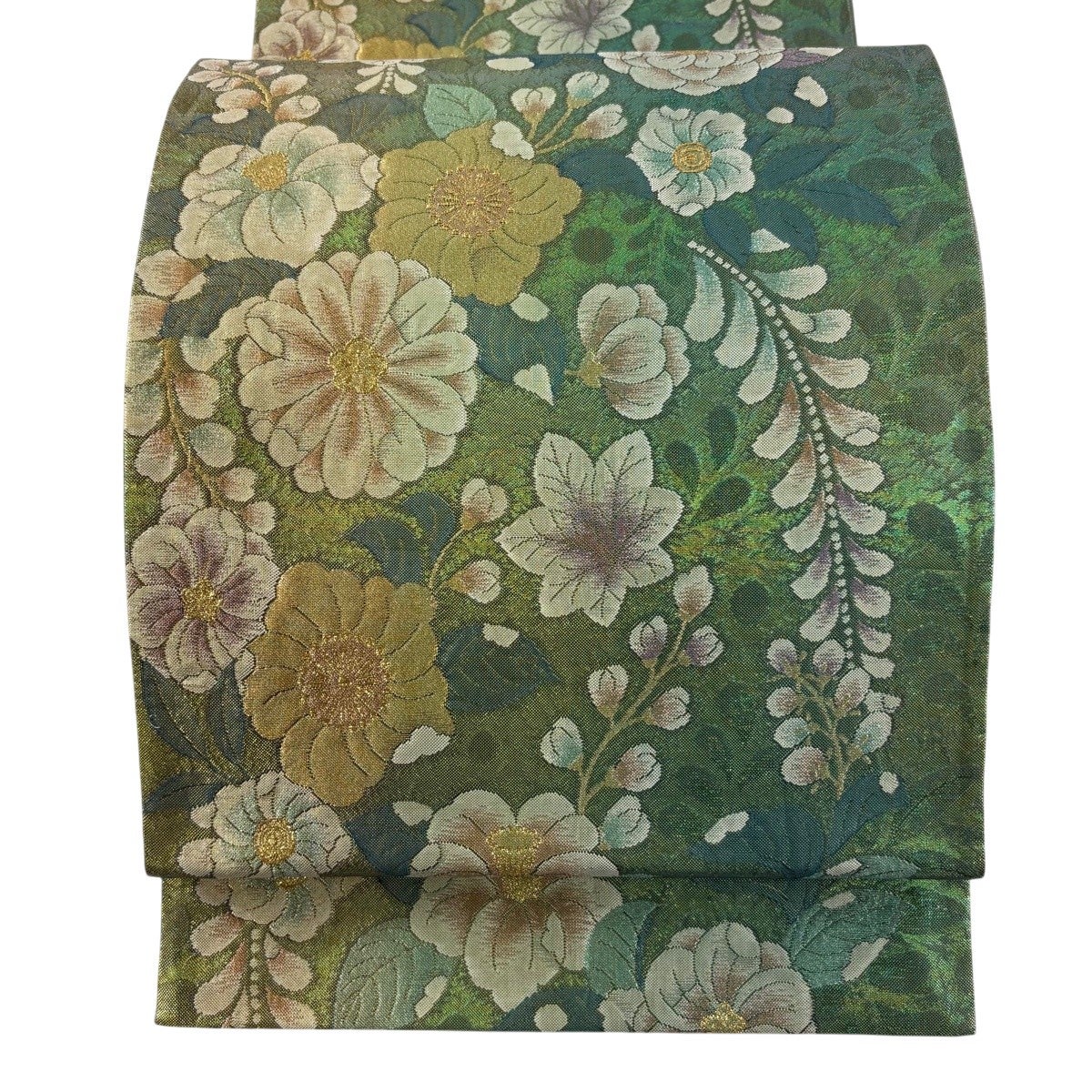 美品】 袋帯 秀品 夢想辻が花 箔 金糸 黒 六通 正絹｜中古・古着