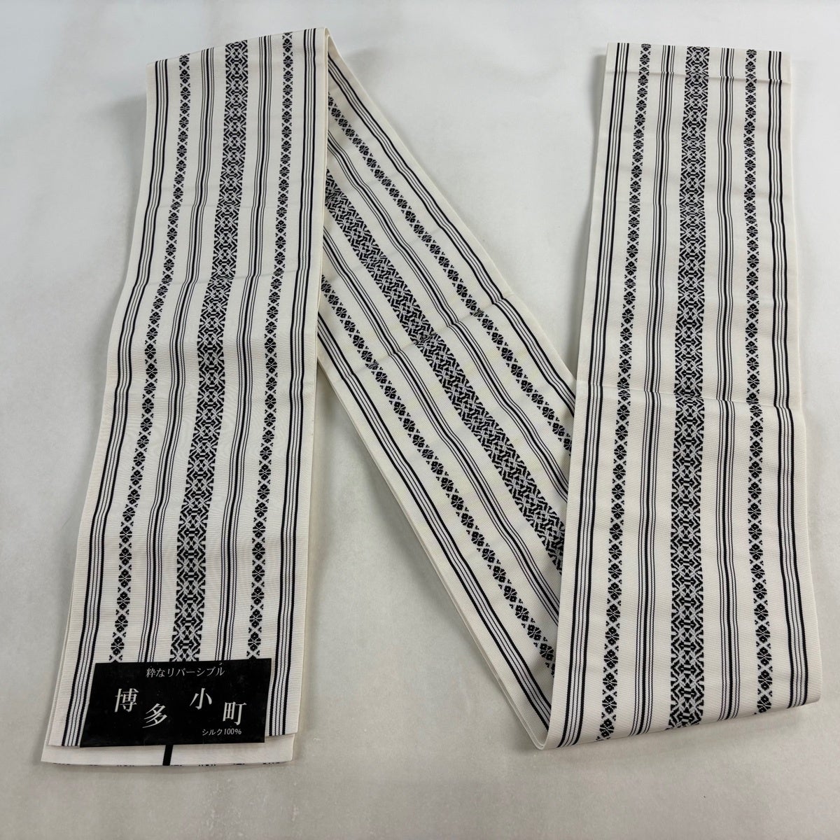 美品】半幅帯 名品 献上柄 白 正絹｜中古・古着・リサイクル着物通販