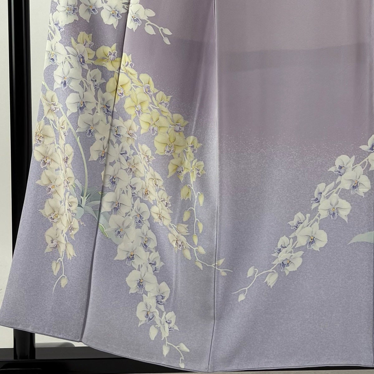 訪問着 身丈155.5cm 裄丈62.5cm S 袷 坂井教人 落款あり 胡蝶蘭 金彩