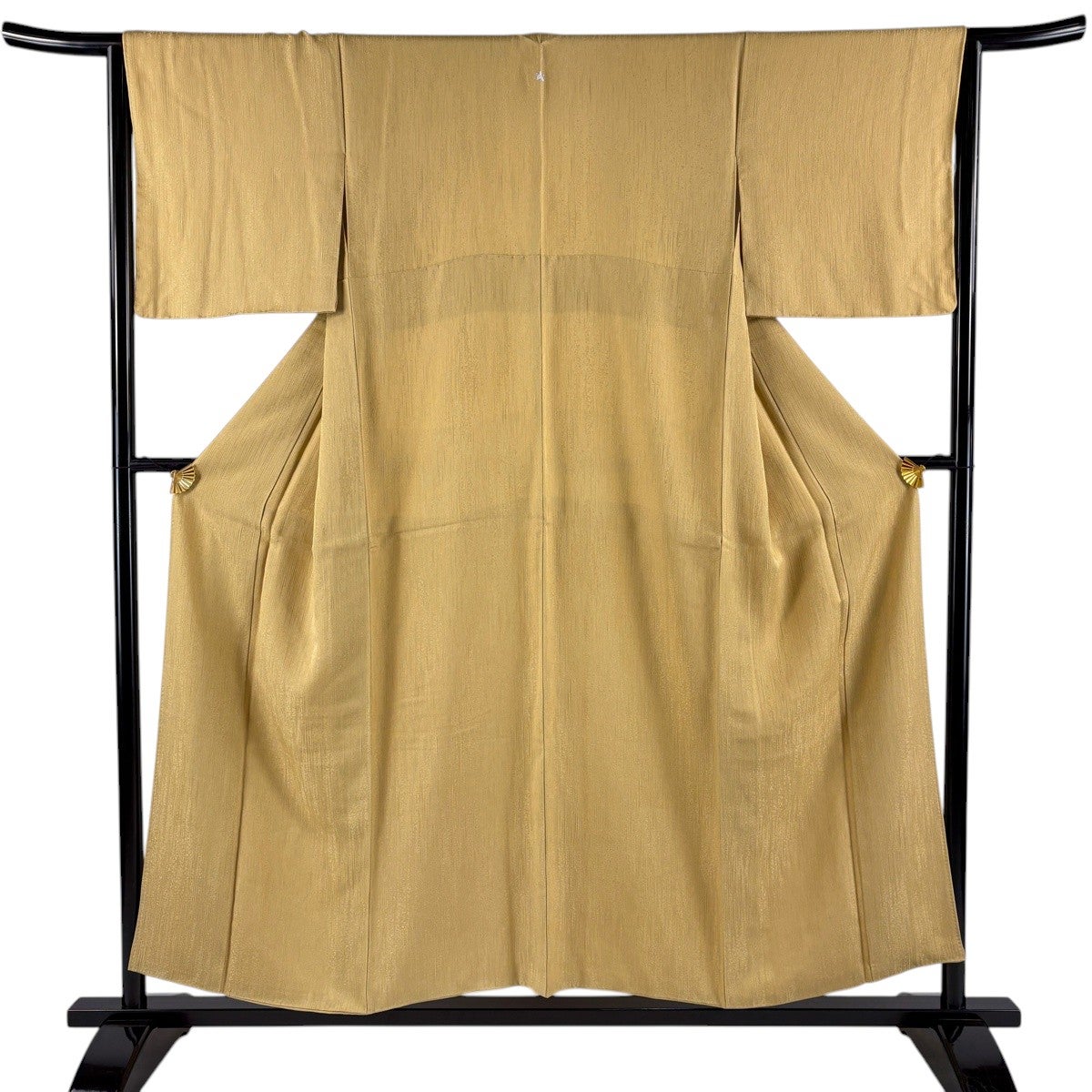 美品】 色無地 身丈164cm 裄丈66cm M 袷 落款あり ピンクベージュ 正絹