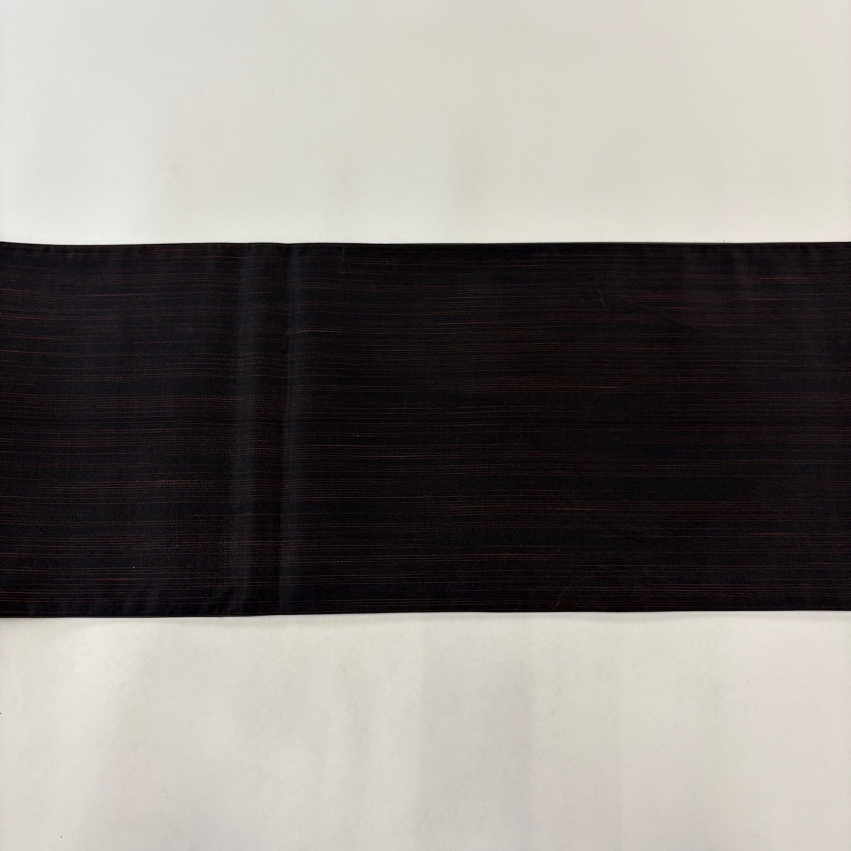 美品】 袋帯 秀品 幾何格子文様 箔 赤茶 六通 正絹｜中古・古着
