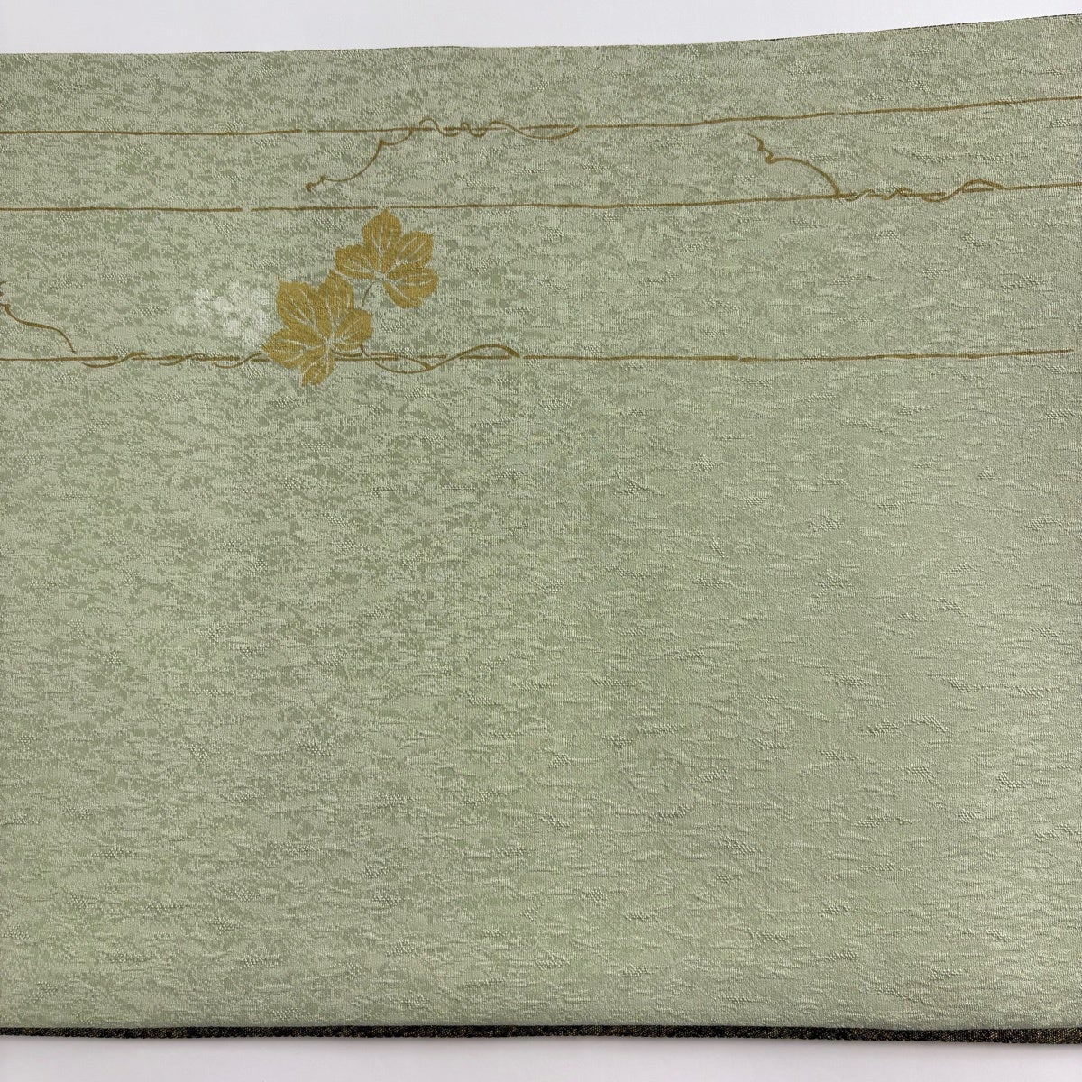 袋帯 秀品 幾何学模様 箔 金色 全通 正絹｜中古・古着・リサイクル着物