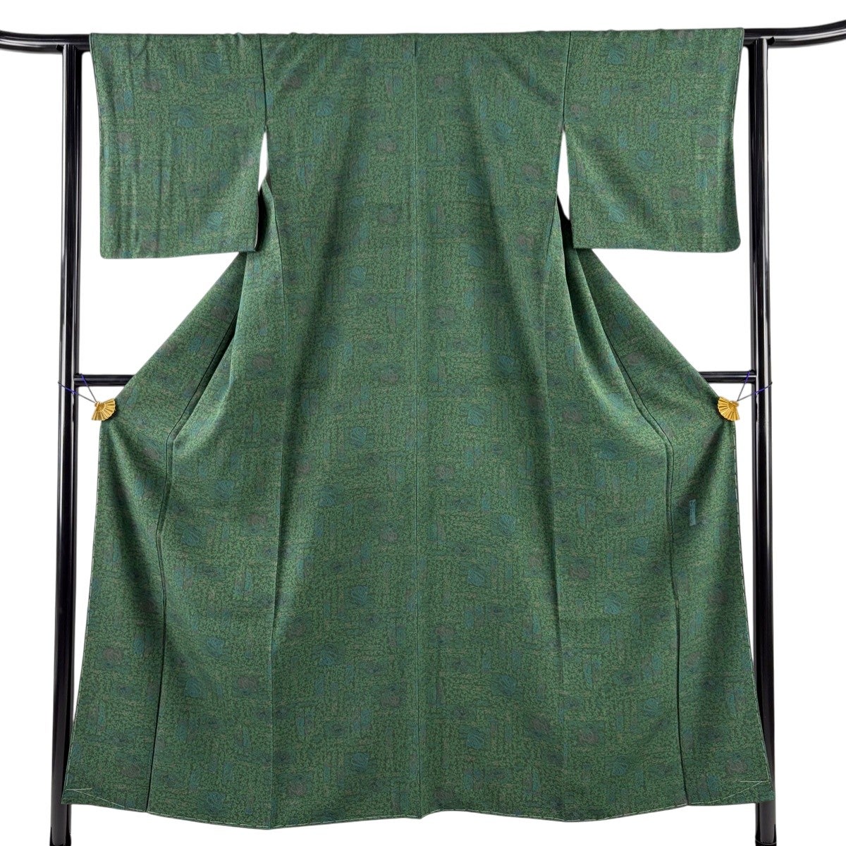 美品】 江戸小紋 身丈152.5cm 裄丈61cm S 袷 人間国宝 中村勇二郎 落款