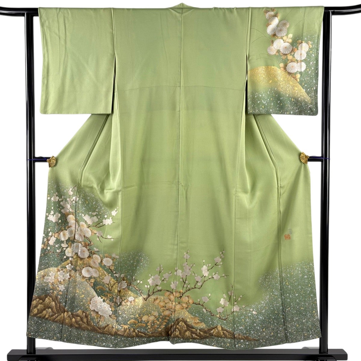 最終価格】 70%OFF 付下げ 身丈157cm 裄丈66.5cm M 袷 藤林徳扇 落款 