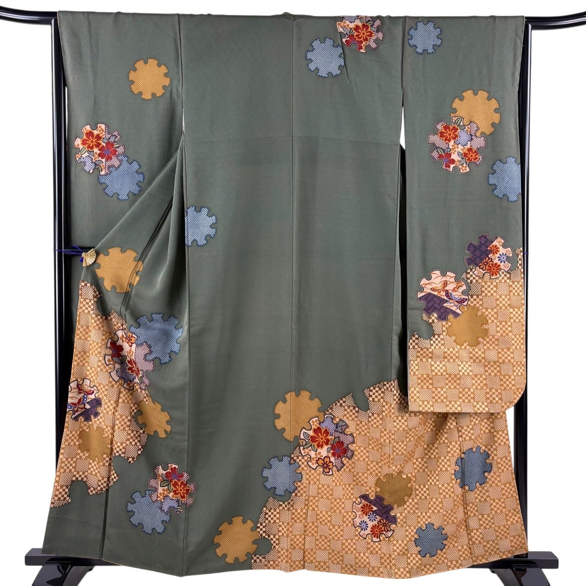 振袖 美品 名品 身丈159cm 裄丈65cm 正絹 【中古】 美品】 振袖 身丈159cm 裄丈65cm 正絹 逸品 【中古】の通販 by
