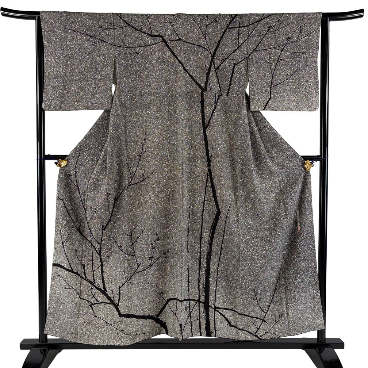 美品】 訪問着 身丈158.5cm 裄丈66.5cm M 袷 川村久太郎 落款あり 葉