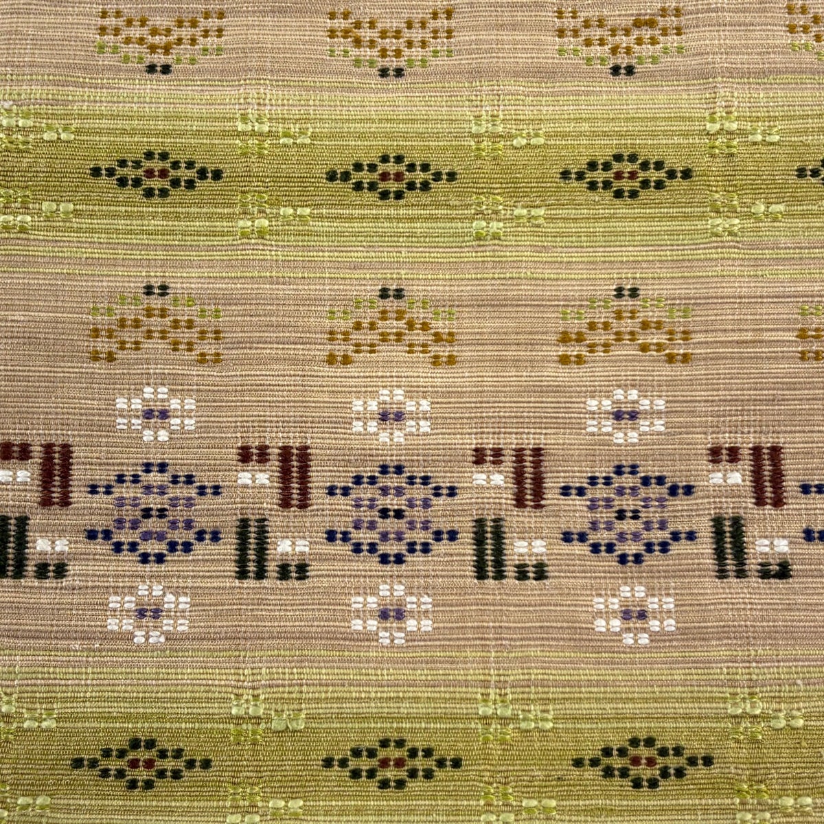 美品】 名古屋帯 逸品 証紙あり 松葉仕立て 八寸名古屋帯 南風原花織