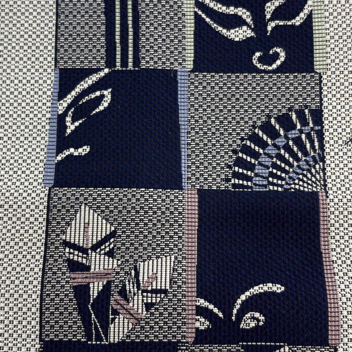 美品】 名古屋帯 逸品 証紙あり 八寸名古屋帯 松葉仕立て 隈取 熨斗