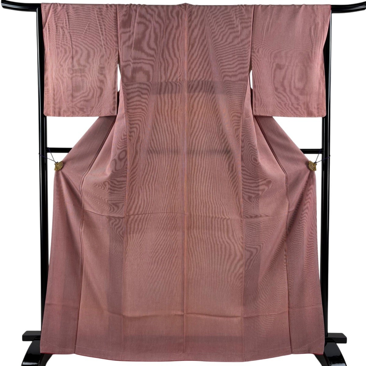 美品　縮緬小紋　丈162.5 裄67.5 美品】 江戸小紋 身丈163cm 裄丈67cm M 袷 名古屋帯セット 角通し 縮緬