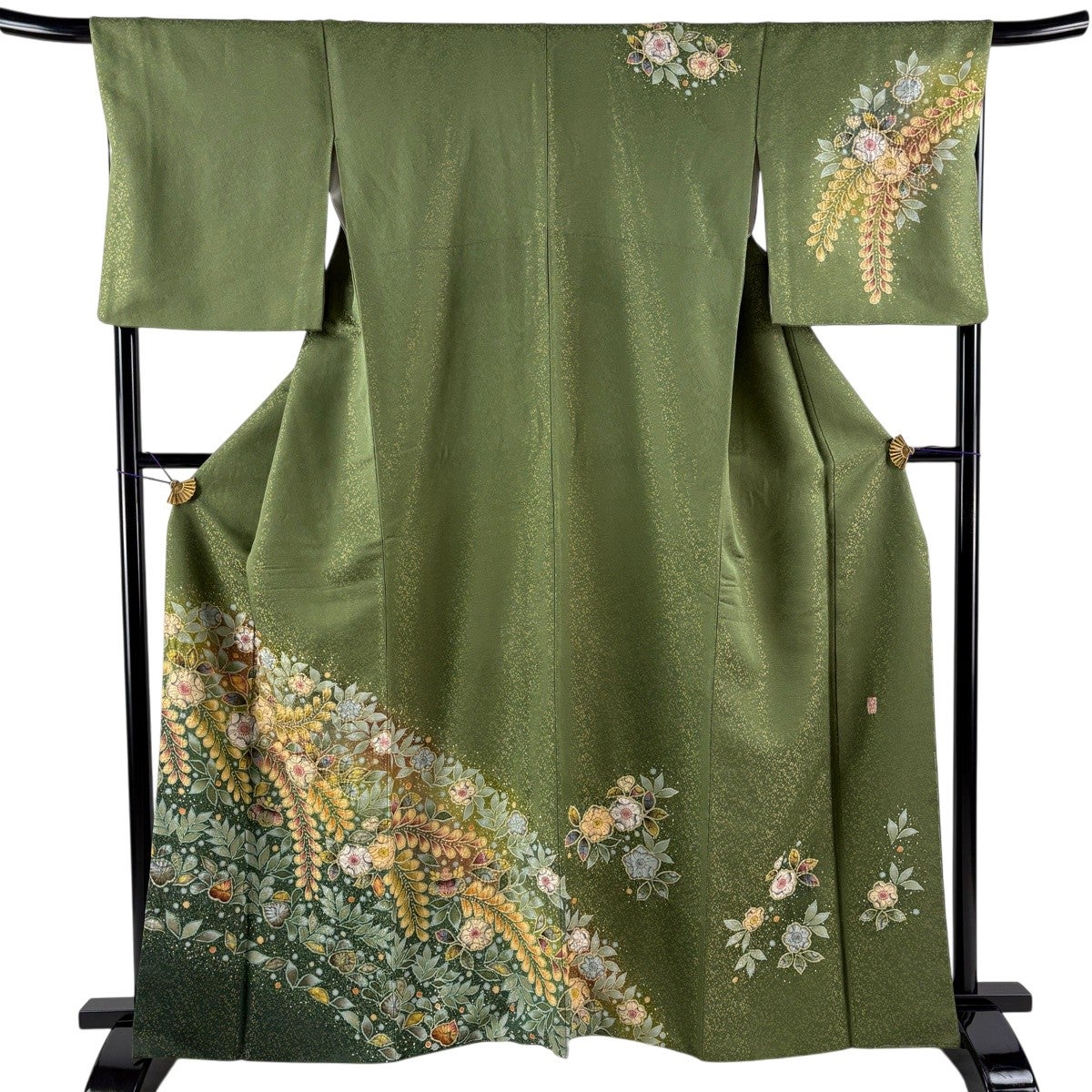 美品】 訪問着 身丈168.5cm 裄丈67.5cm L 袷 翠山工房 落款あり 辻が花