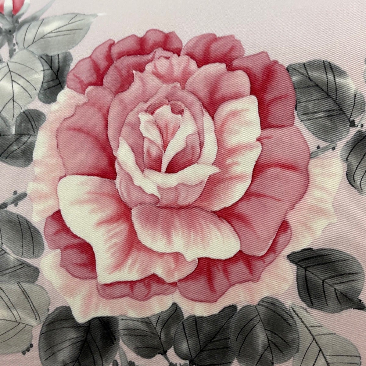美品】 名古屋帯 優品 薔薇 薄ピンク 正絹｜中古・古着・リサイクル