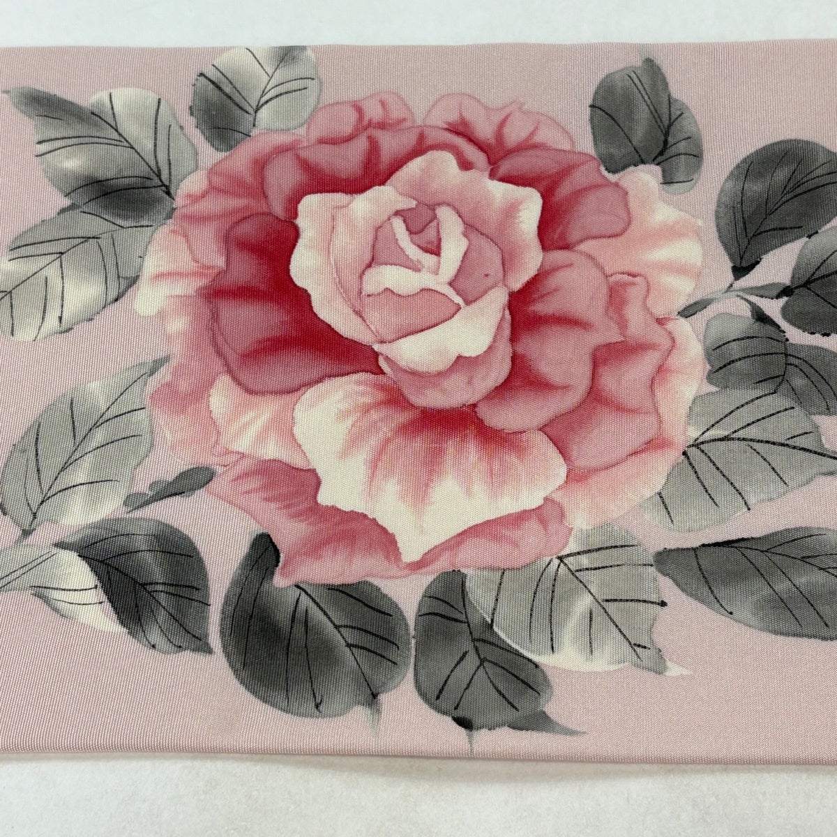 美品】 名古屋帯 優品 薔薇 薄ピンク 正絹｜中古・古着・リサイクル
