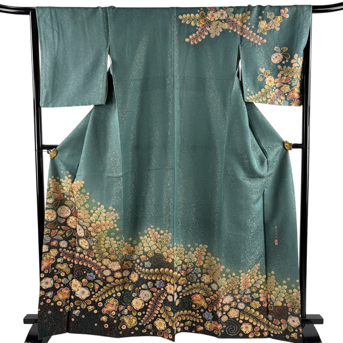 50%OFF 訪問着 身丈166cm 裄丈66cm M 袷 翠山工房 落款あり 辻が花
