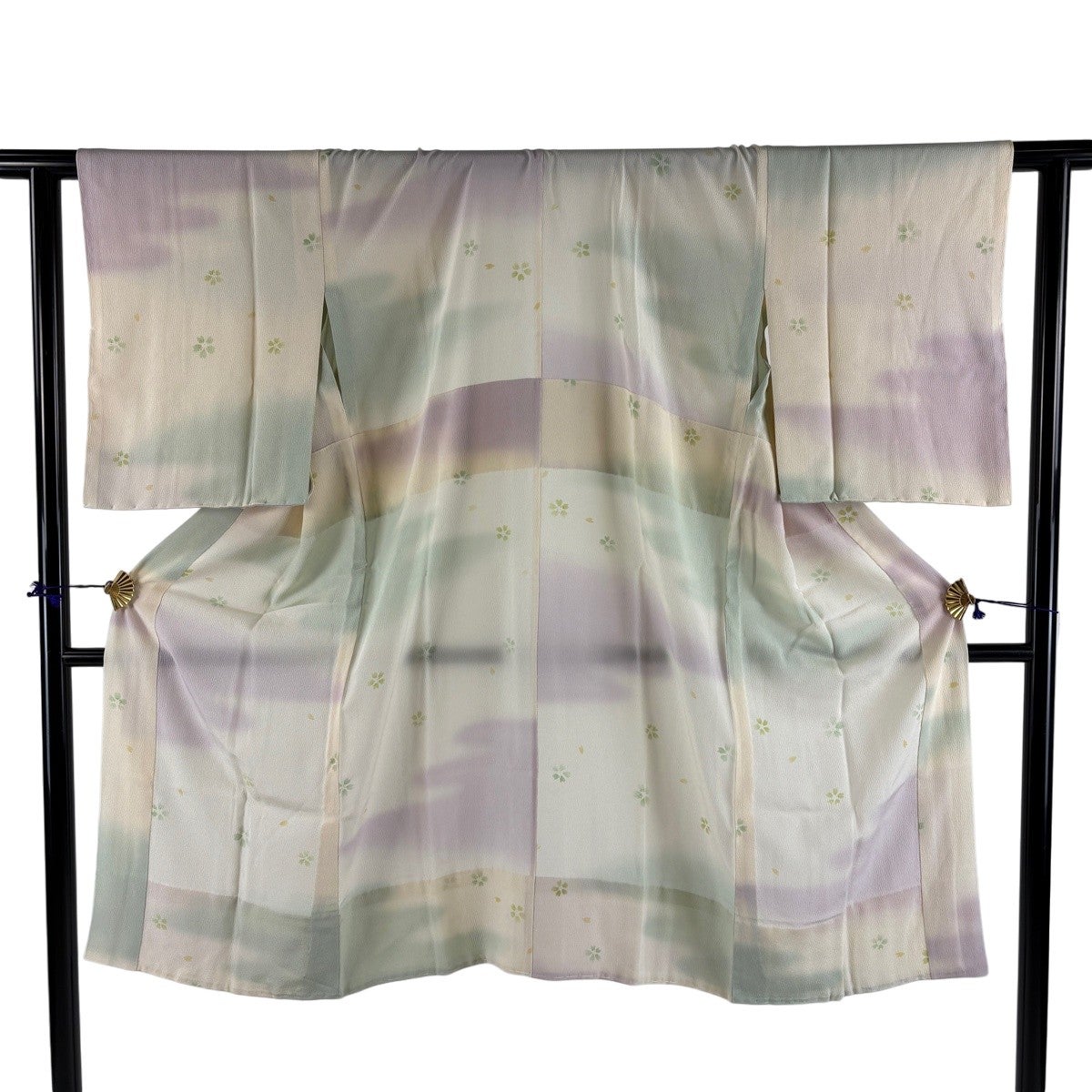 長襦袢 身丈123cm 裄丈64cm M うさぎ 地紋 薄紫 正絹 美品 秀品|中古