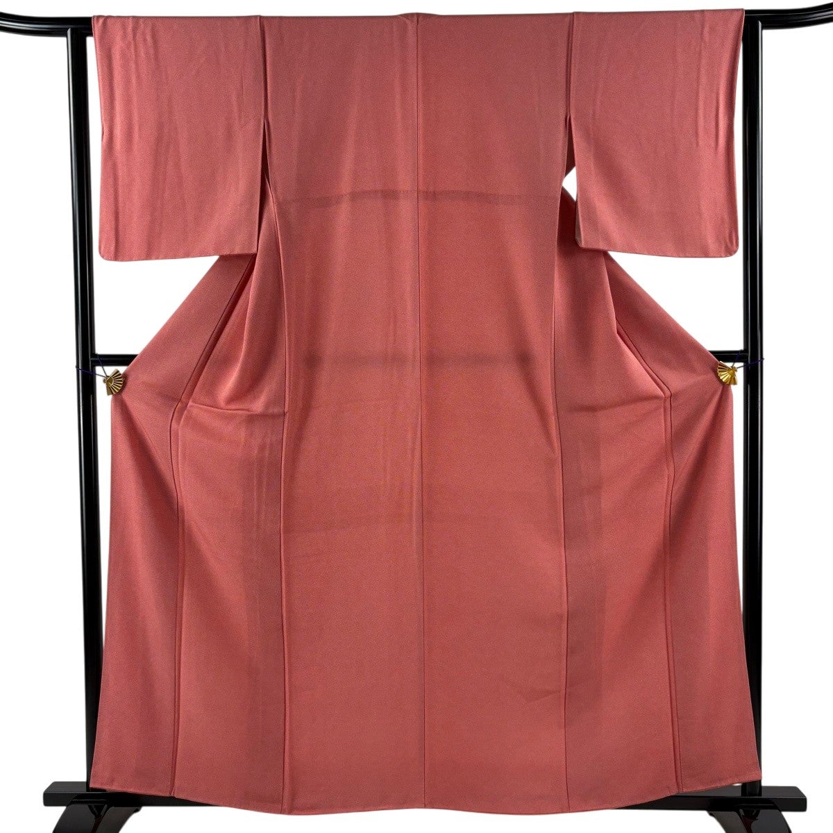 美品】 江戸小紋 身丈160.5cm 裄丈63cm S 袷 鮫 茜色 正絹 優品｜中古