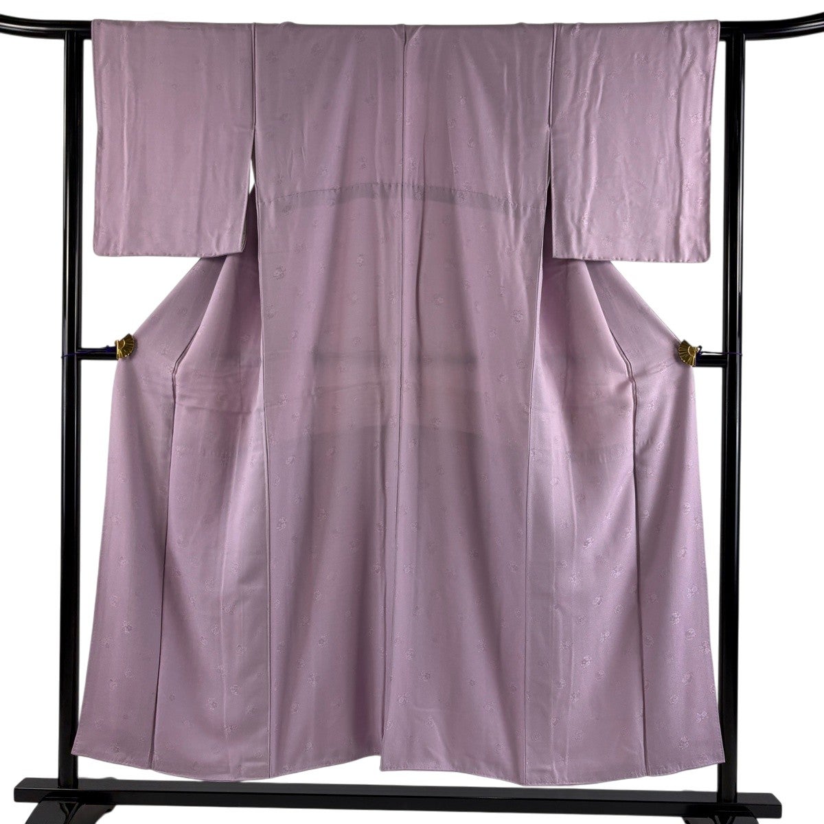 30%OFF 色無地 身丈154.5cm 裄丈63cm S 袷 地紋 水色 正絹 秀品 K30