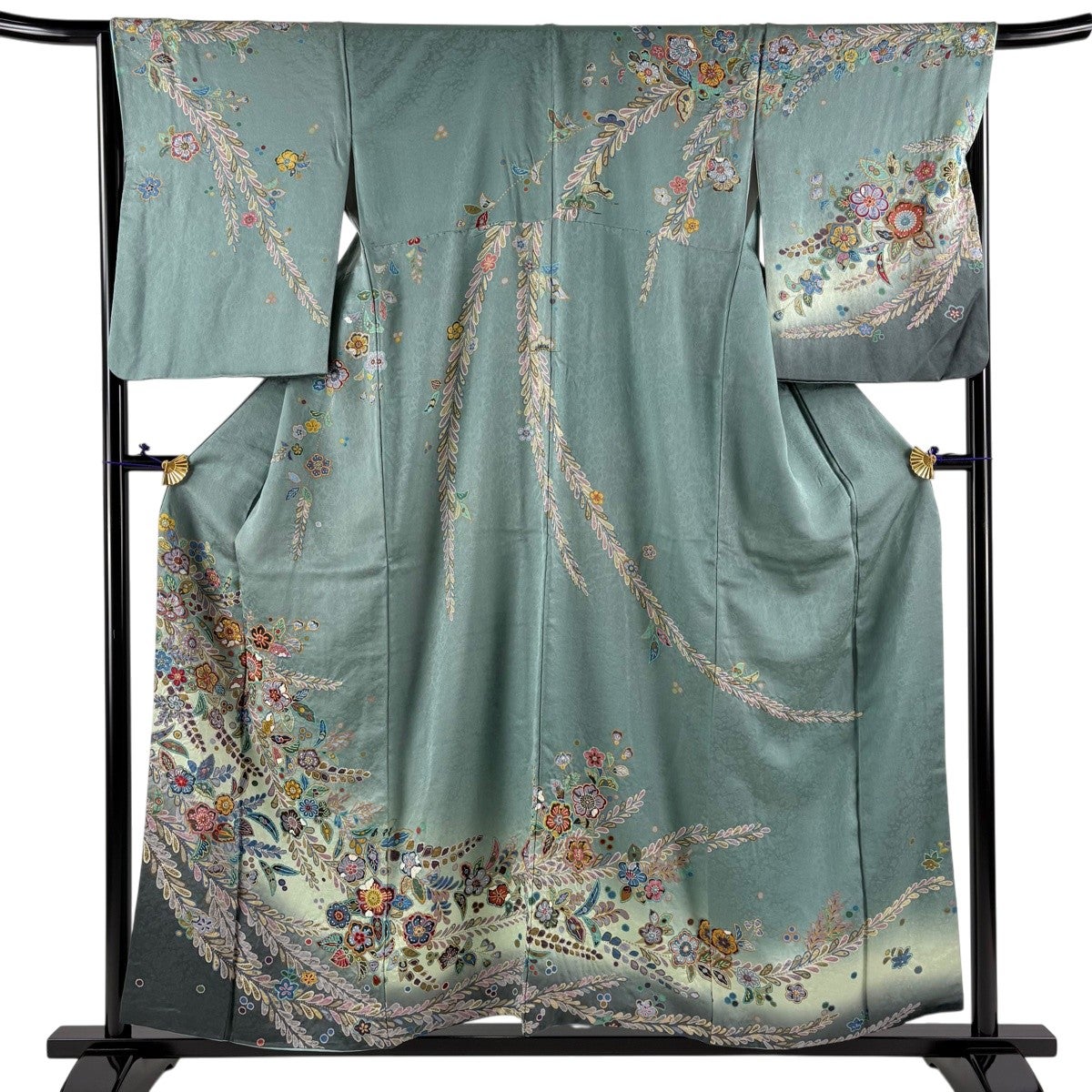 50%OFF 【美品】 訪問着 身丈159.5cm 裄丈65.5cm M 袷 辻が花 ぼかし