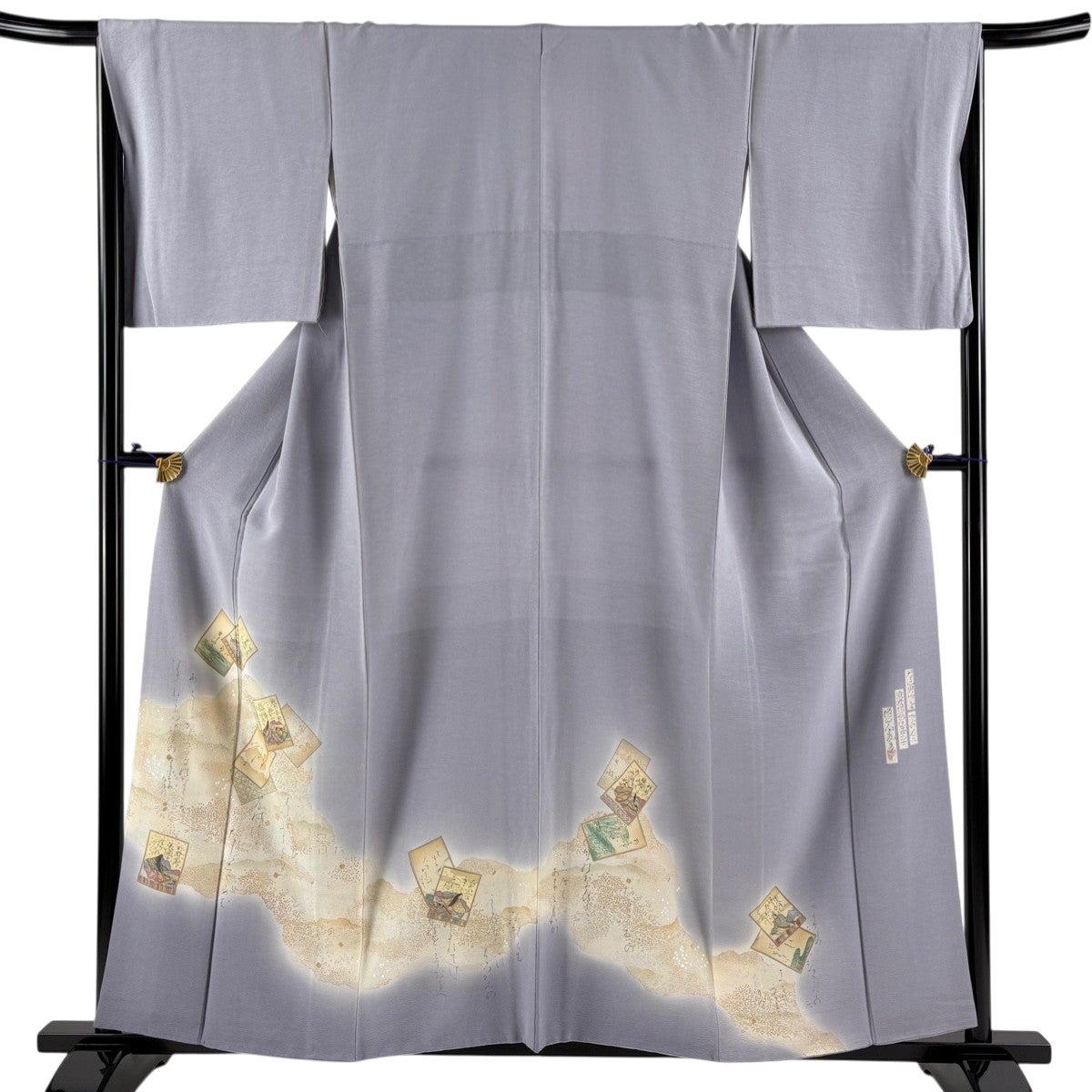 着物　超美しく豪華　未使用しつけ付き　裄丈68cm 8月中5千円引き リサイクル着物】訪問着 正絹 Sランク 袷 身丈163cm 裄丈68cm 京友禅
